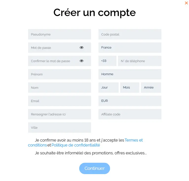 Yoju Casino registration process
