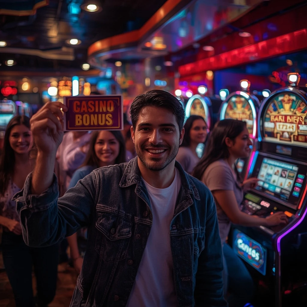 a person with a Yoju Casino bonus