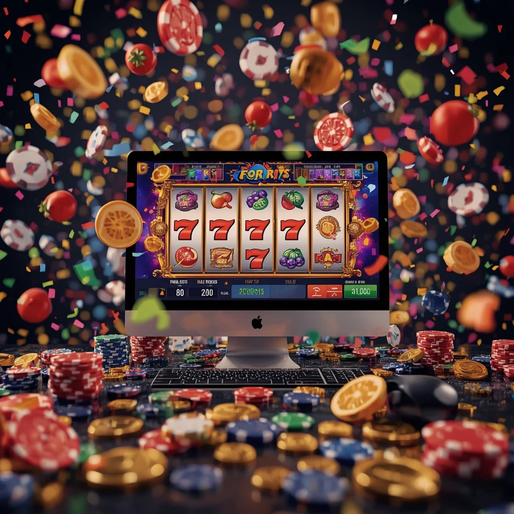 slot machines on the monitor YOJU CASINO